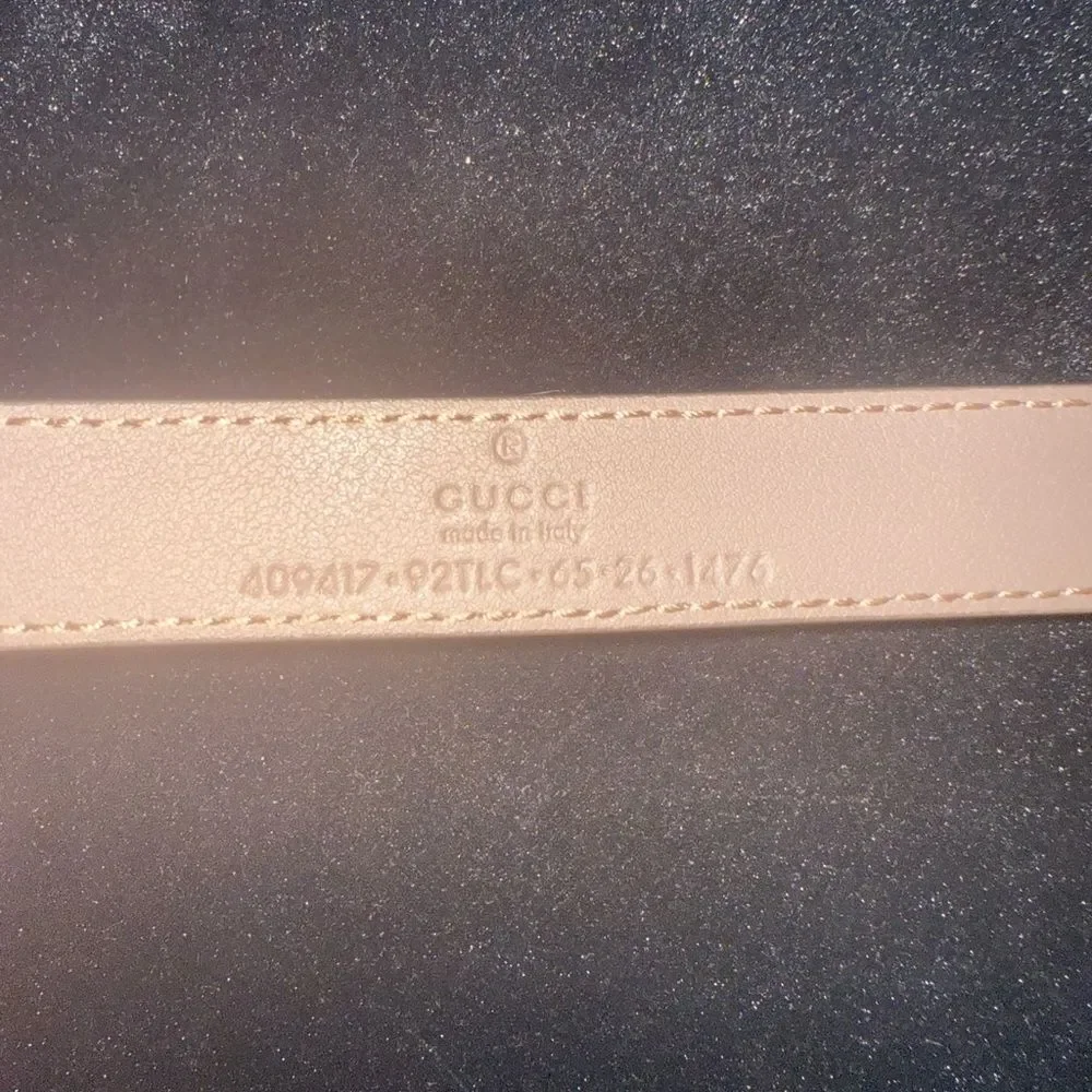 Brand new with box and dustbag Gucci Cream and Gold Belt GG Buckle size … - Picture 4 of 5
